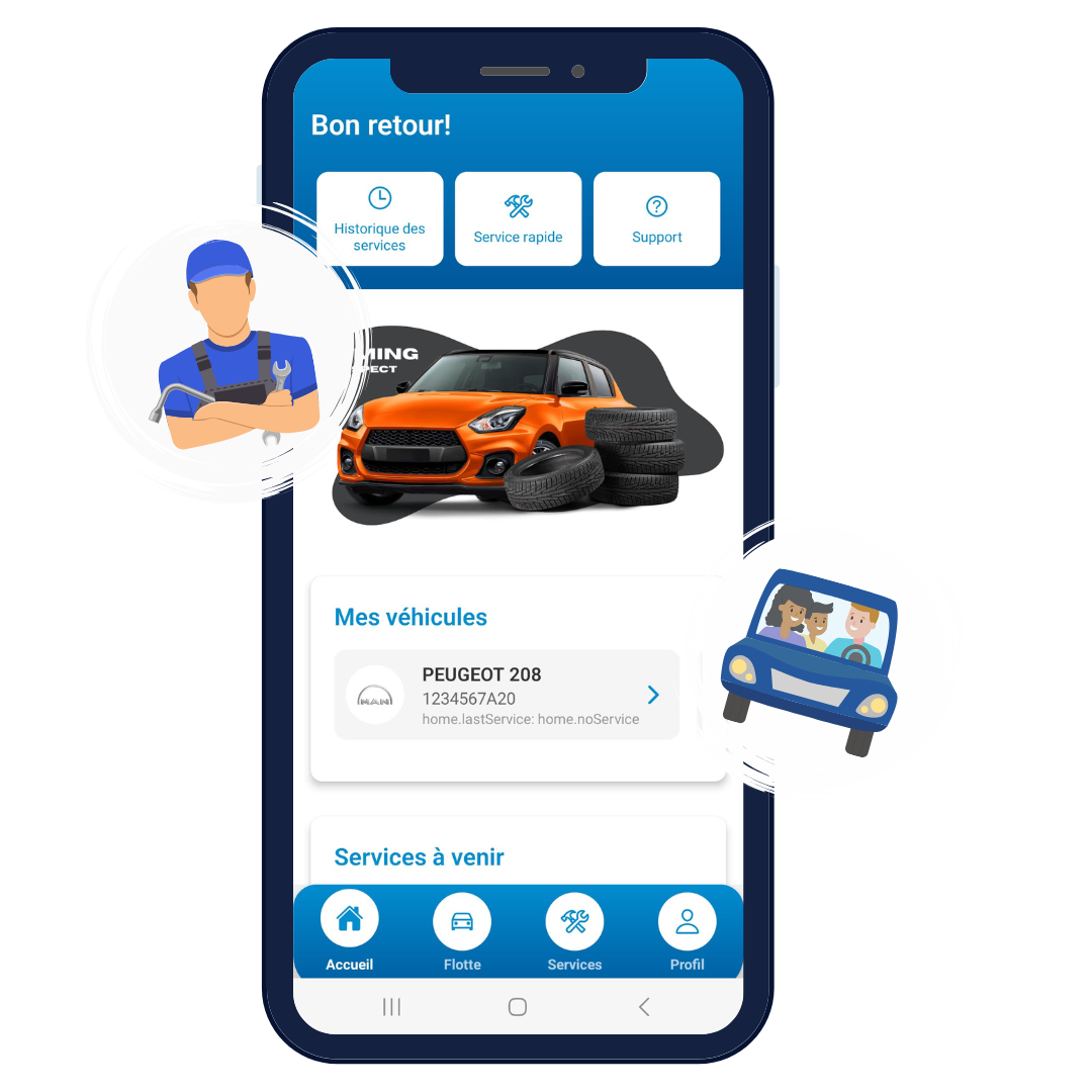 Faucon Bleu Mobile App